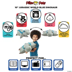 Pillow Pet - Velociraptor Blue 7 Pillow Pet - Velociraptor Blue -Children Toy Store pillow pet velociraptor blue14166849 a03