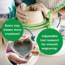 Pottery Wheel, Clay Refill And FREE Tool Kit: Set Of 3 -Children Toy Store pottery wheel clay refill and free tool kit set of 314109288 a02