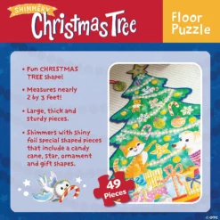 Shimmery Christmas Tree Floor Puzzle -Children Toy Store shimmery christmas tree floor puzzle14118730 a03