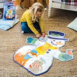 Shimmery Snowman Floor Puzzle
