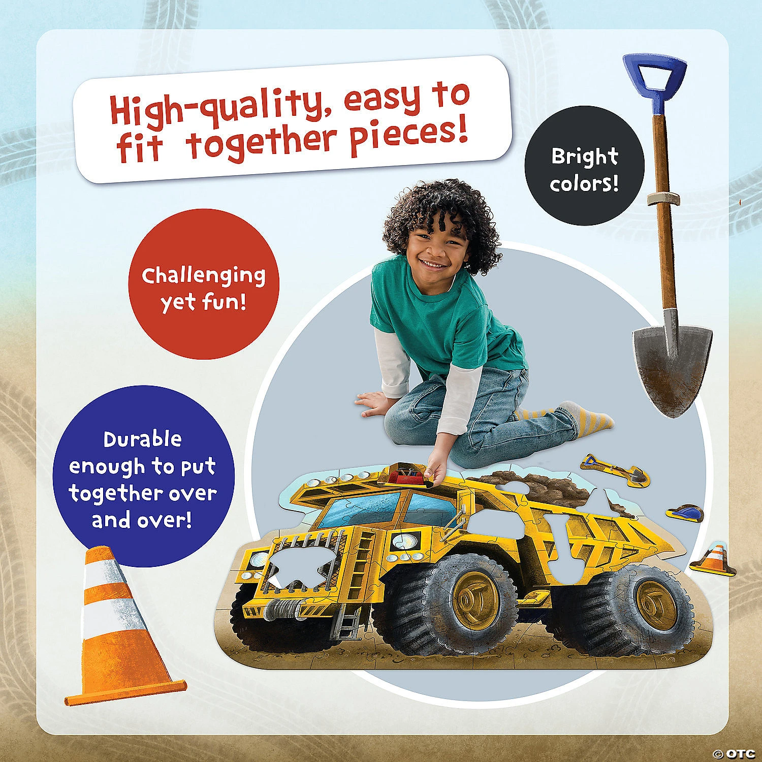 Shiny Dump Truck Floor Puzzle 2 Shiny Dump Truck Floor Puzzle - Image 2
