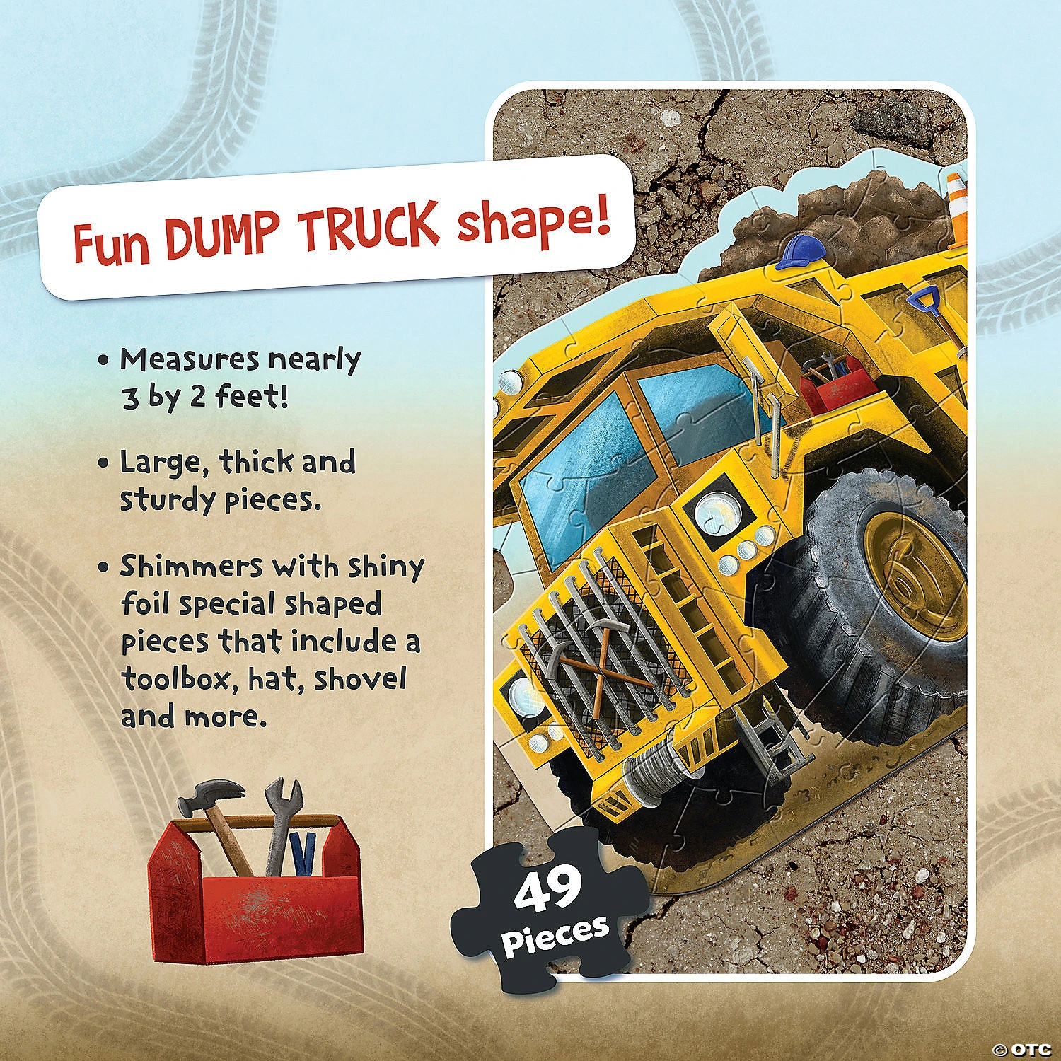 Shiny Dump Truck Floor Puzzle 3 Shiny Dump Truck Floor Puzzle - Image 3