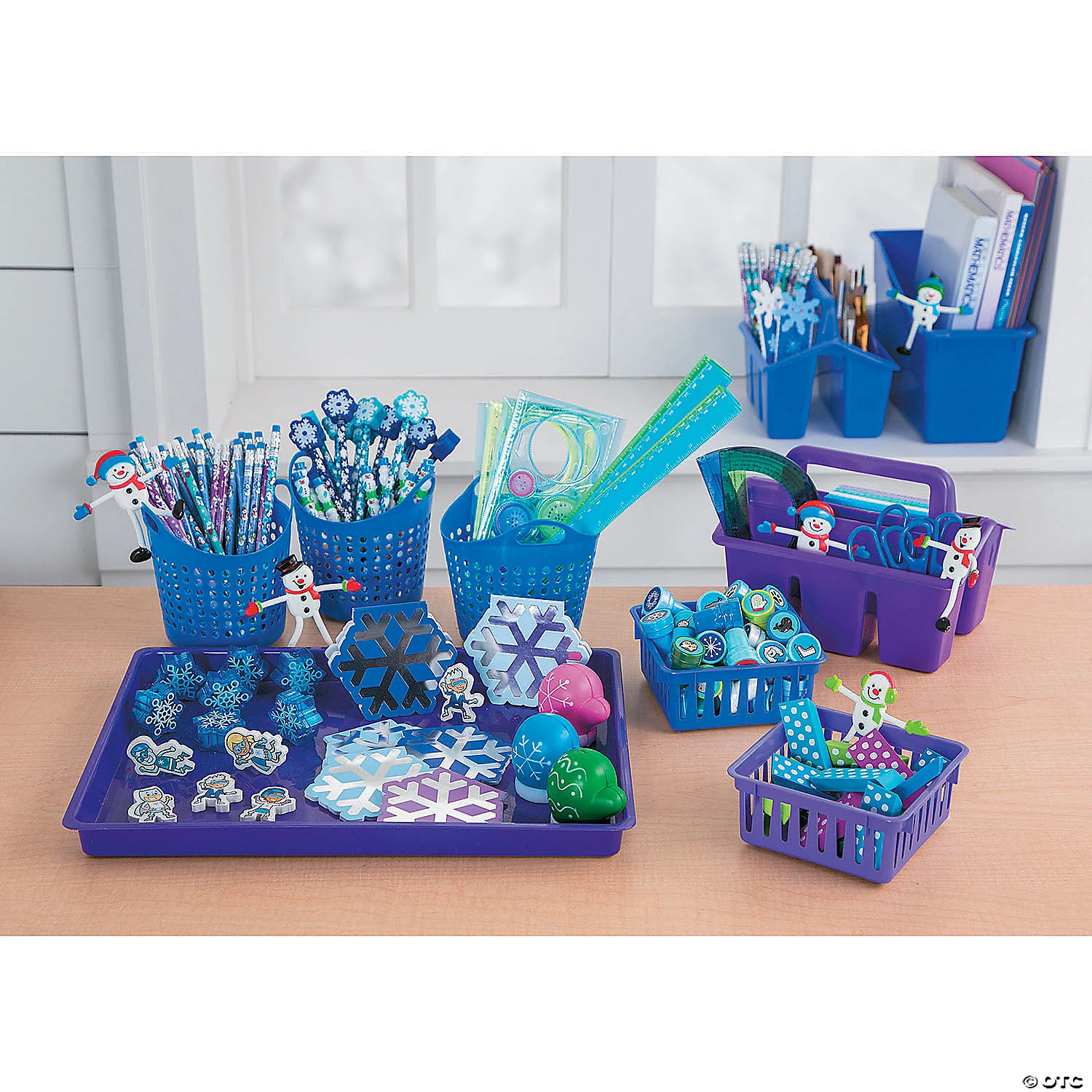 Snowflake Pencils With Pencil Top Eraser - 12 Pc. 3 Snowflake Pencils With Pencil Top Eraser - 12 Pc. - Image 3