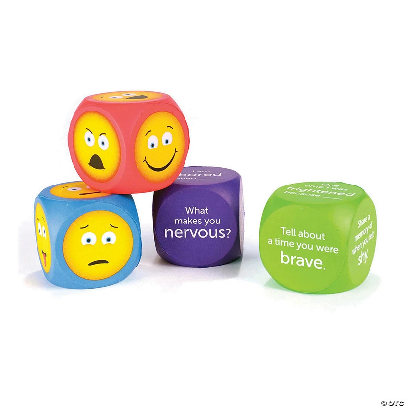 Soft Foam Emoji Cubes: 4 Per Pack, Set Of 2 Packs 1 Soft Foam Emoji Cubes: 4 Per Pack, Set Of 2 Packs