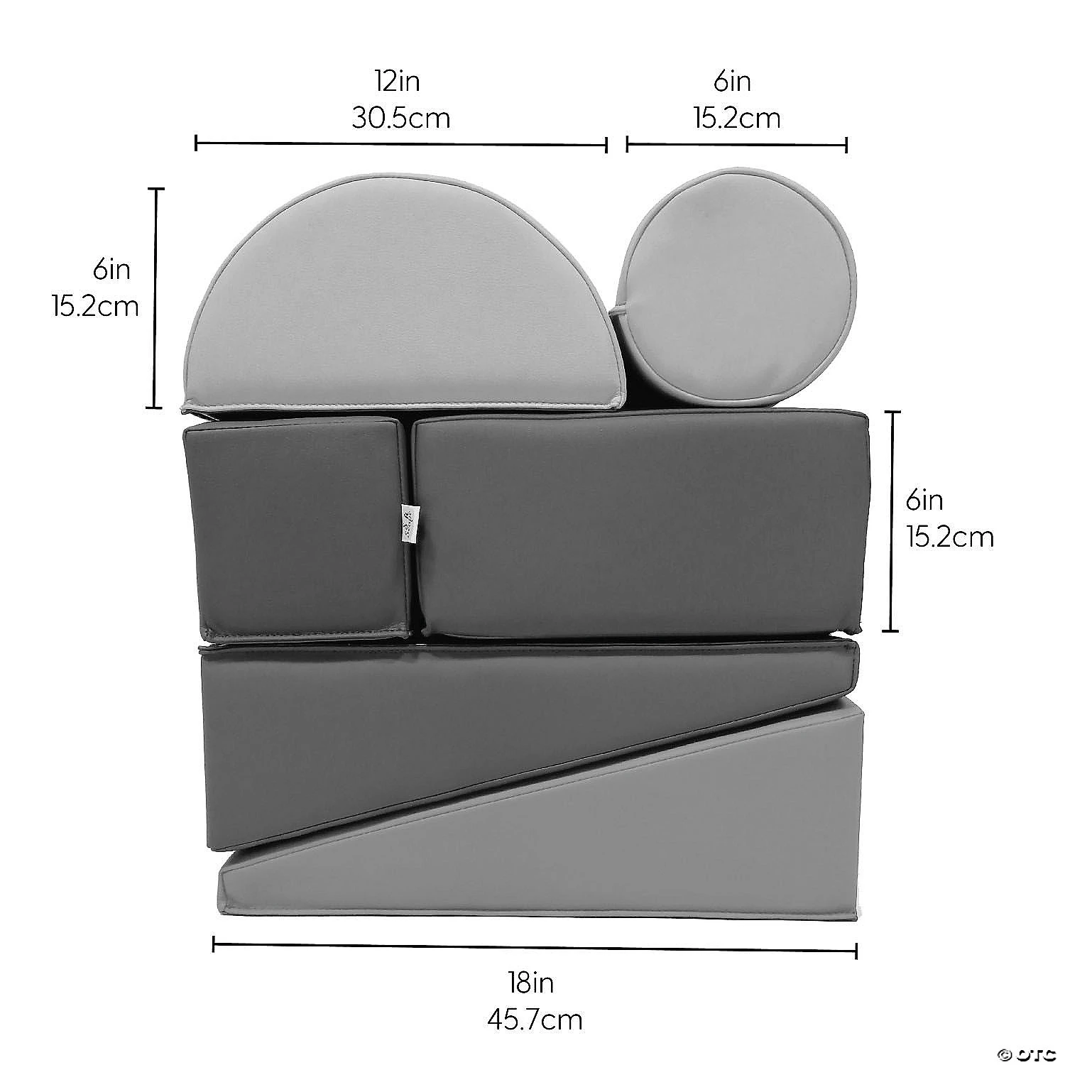 SoftScape Toddler Builder Block Set, 12-Piece - Earthtone 4 SoftScape Toddler Builder Block Set, 12-Piece - Earthtone - Image 4