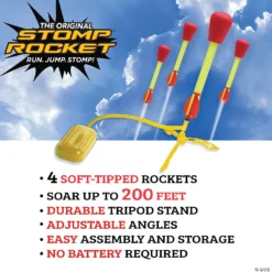 The Original Stomp Rocket Ultra Launcher: 4 Rockets -Children Toy Store the original stomp rocket ultra launcher 4 rockets14174682 a02