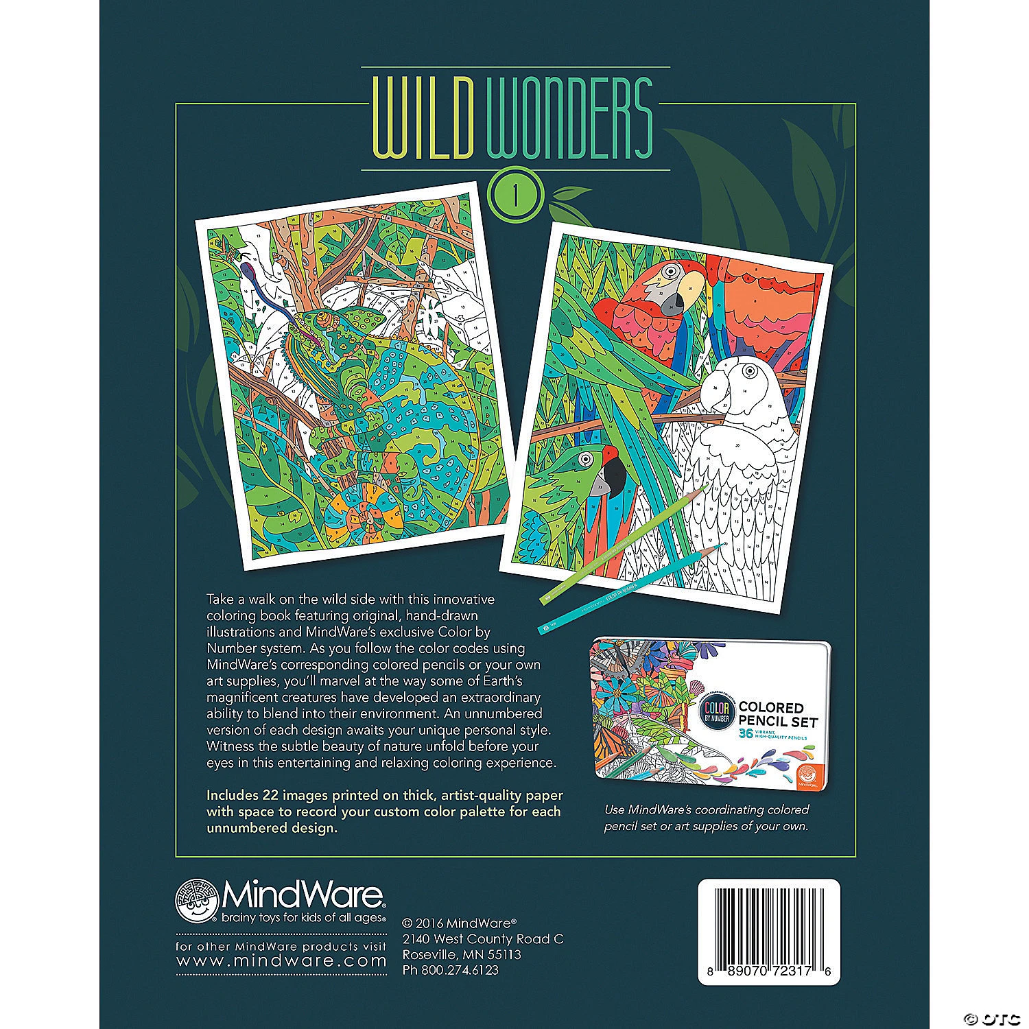 Wild Wonders Color By Number: Book 1 2 Wild Wonders Color By Number: Book 1 - Image 2