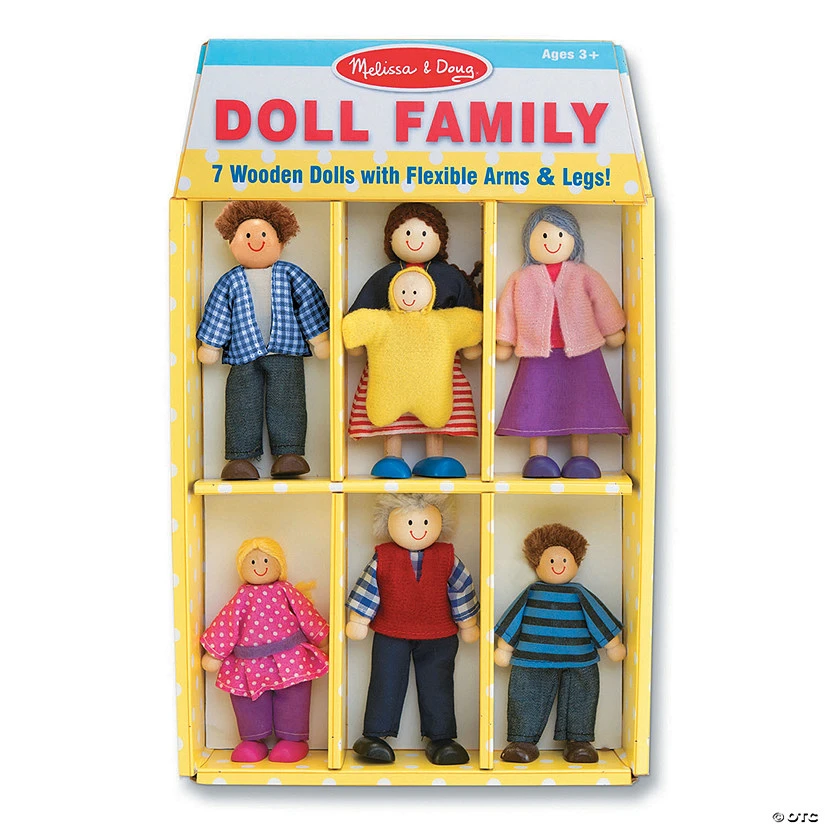 Wooden Family Doll Set 1 Wooden Family Doll Set