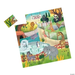 Zoo Animal Puzzle & Match Up Game -Children Toy Store zoo animal puzzle and match up game14166764 a02