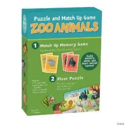 Zoo Animal Puzzle & Match Up Game -Children Toy Store zoo animal puzzle and match up game14166764 a05